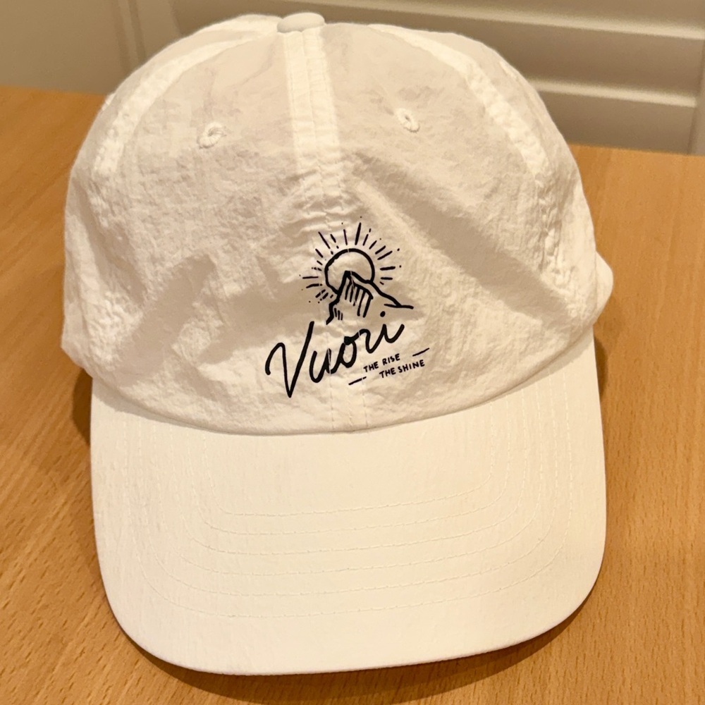 Vuori Rise Shine White Cap Hat